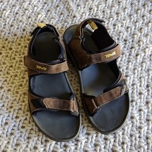 Teva Men's Leather Sandals Velcro Straps Size 11